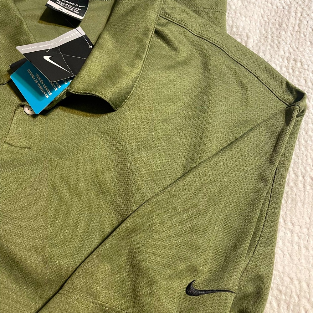 Men’s Nike Golf Polo, Dri-Fit, Olive Green, XXXXL, short sleeve, NWT